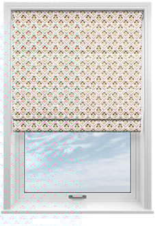 Chatsworth, Scarlet Red - Motorised Roman Blind